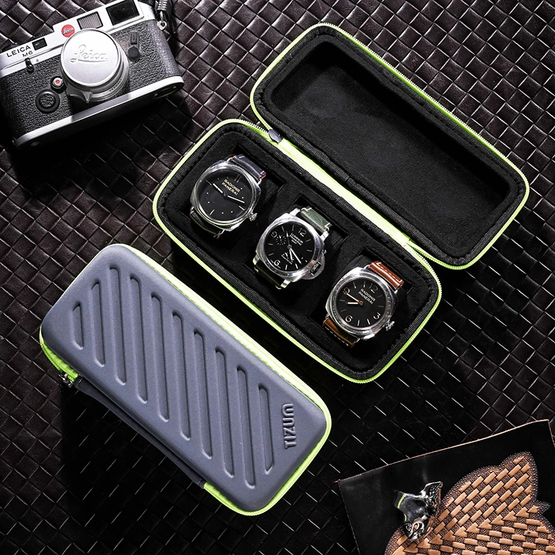 Luxury Watch Organizer For Men - Luksusowe zegarki turystyczne 3 miejsca na