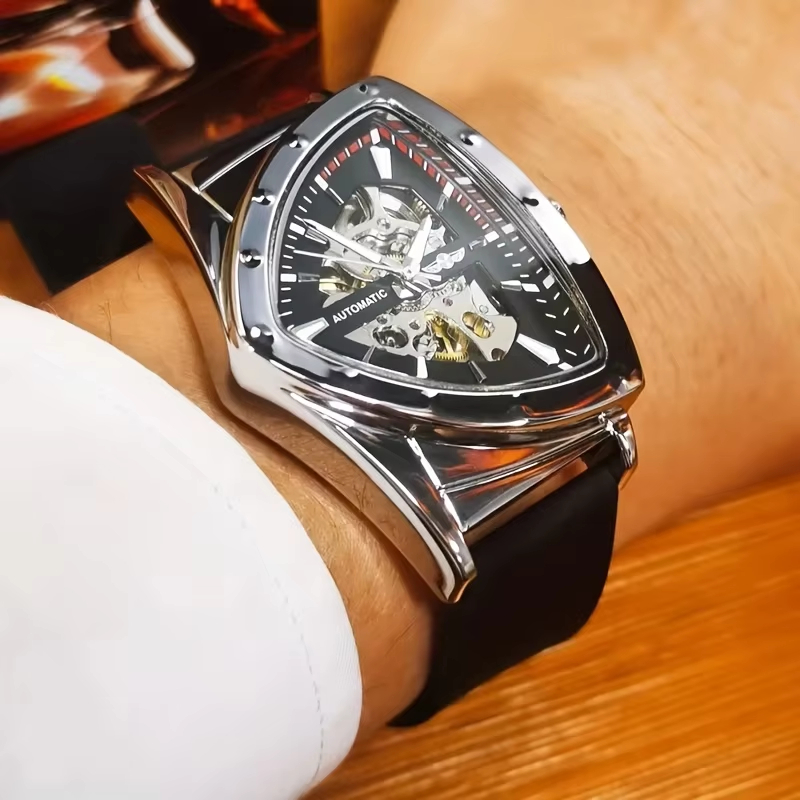 Watch Triangle Luxury - WINNER Męski Luksusowy Zegarek Mechaniczny Wojskowy
