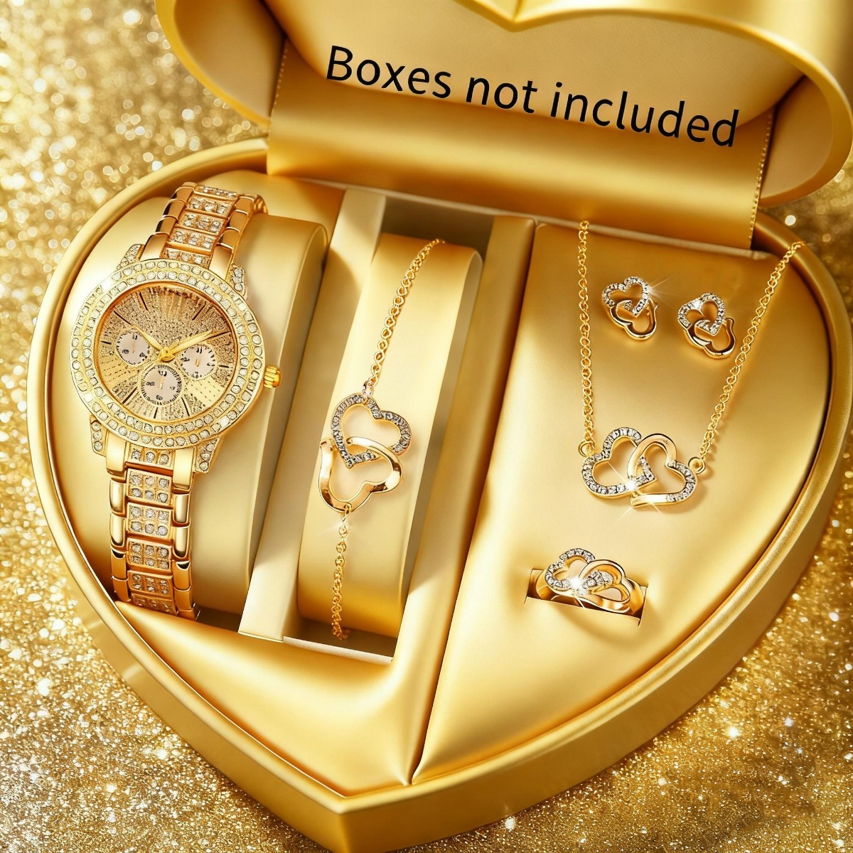 Luxury Watch Travel Case - 6 SZTUK Luksusowy Zestaw Biżuterii z