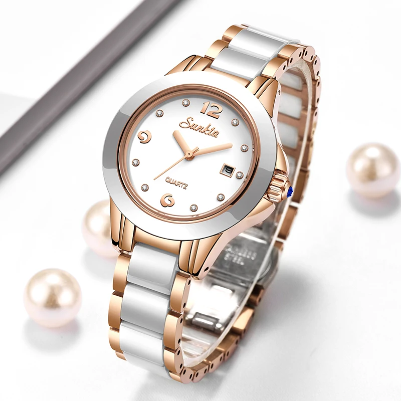 Luxury Watch & Jewellery Recensioni - Zegarek damski Sunkta Fashion Casual Quartz