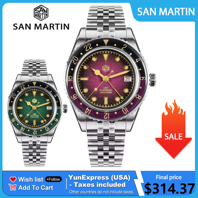 Luxury Watch La - Nowy męski zegarek San Martin SN0134G