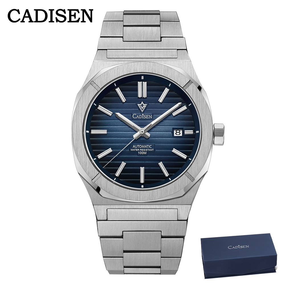 Luxury Watch Organizer For Men - CADISEN 2026 Zegarek Nurkowy Szafirowe Szkło