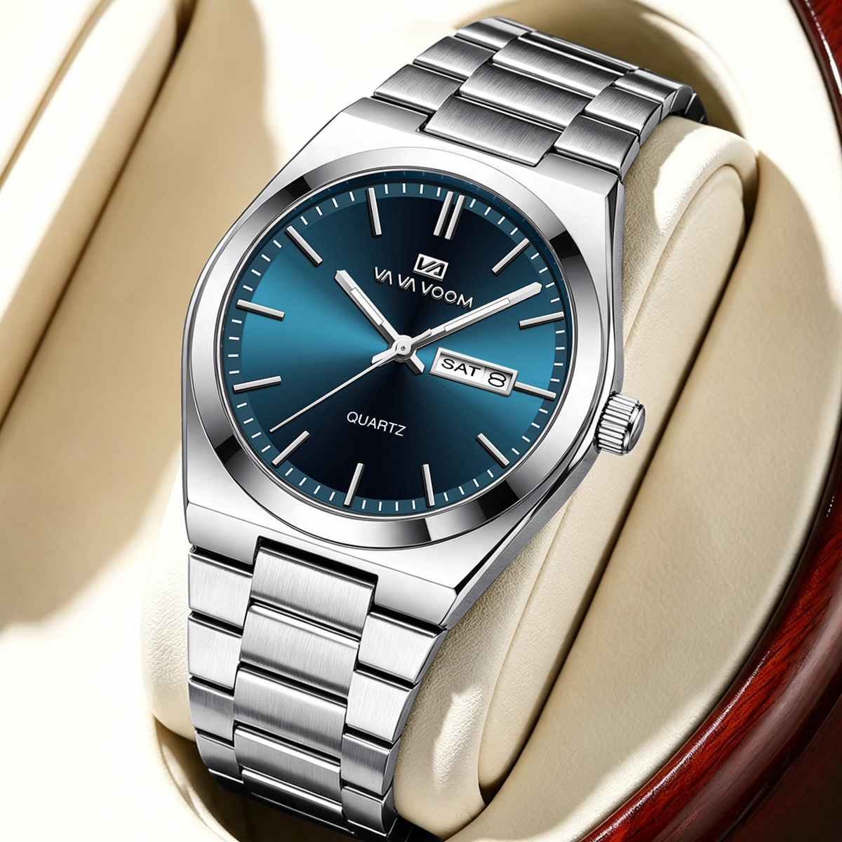 Luxury Watch Organizer For Men - Luksusowy zegarek męski, wodoodporny do 3