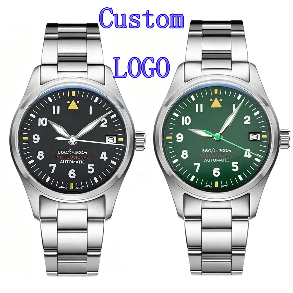 Automatic Pilot Watch - Zegarek Pilot Męski z Własnym LOGO