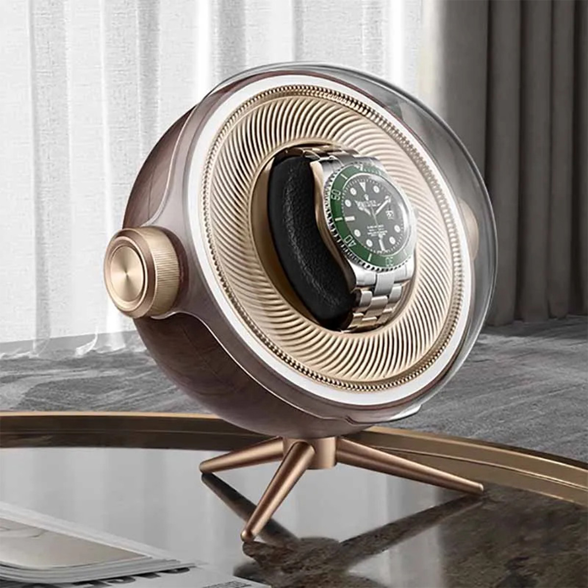 Zero Luxury Watch - Luksusowy automatyczny rotomat do zegarków z