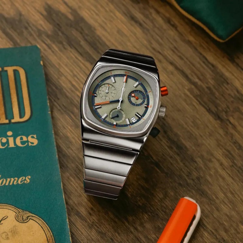 Luxury Watch Trends 2025 - Męski zegarek CILOA, sportowy, kwadratowy, zielony,