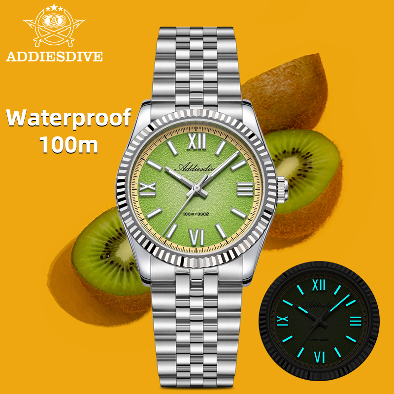 Luxury Watch Dial - ADDIESDIVE Męski Zegarek Kwarcowy VH31 36MM