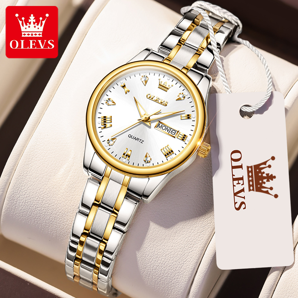 OLEVS 5563 nowych moda damski  – Luxury Watch With Leather Strap recenzja i cena