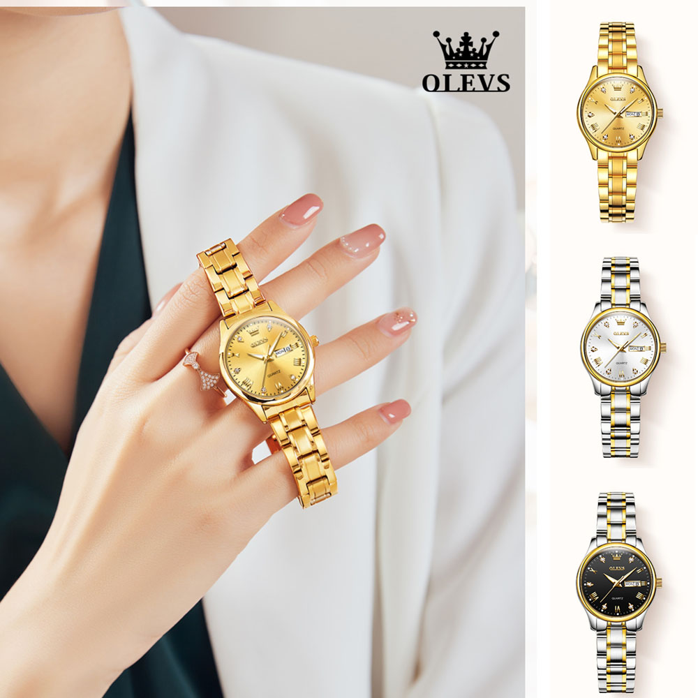 OLEVS 5563 nowych moda damski  – Luxury Watch With Leather Strap recenzja i cena