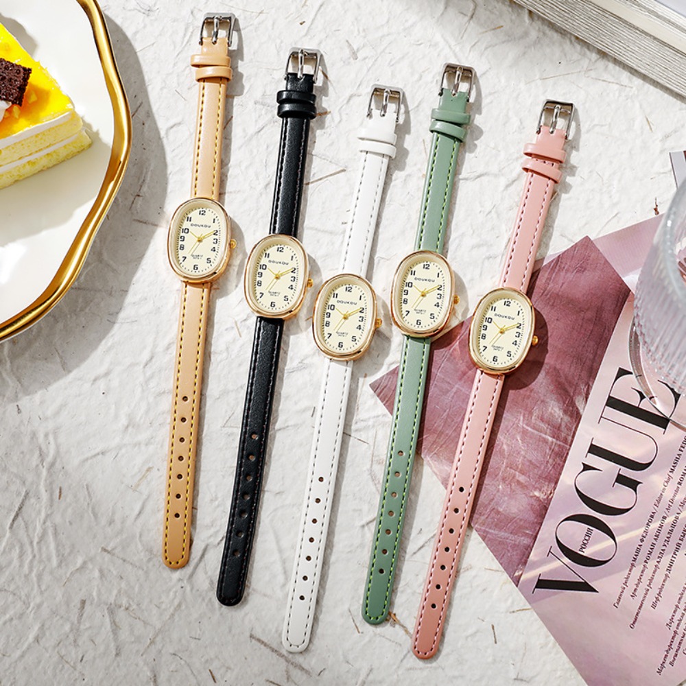 Luksusowe owalne zegarki damsk – Luxury Watch With Leather Strap recenzja i cena