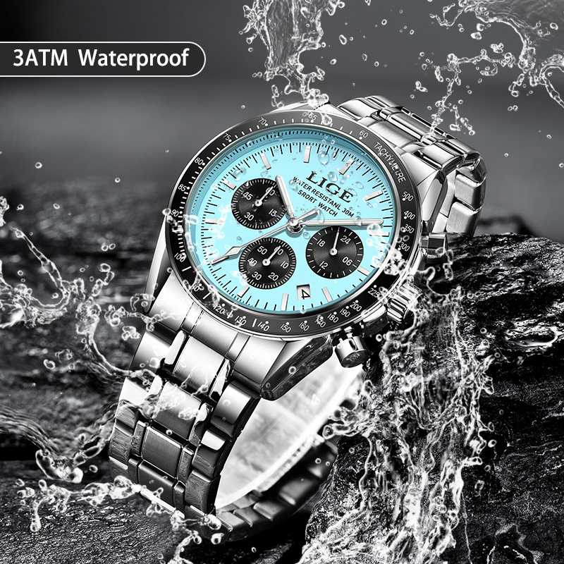 Zegarek męski LIGE 2026, zegar – Luxury Watch Organizer For Men recenzja i cena