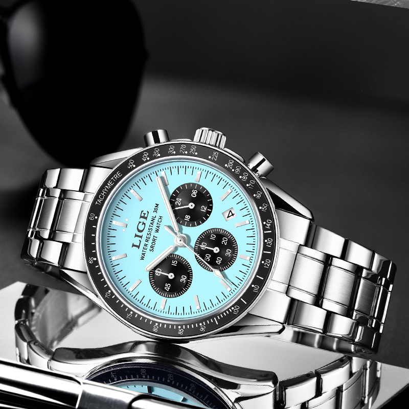 Zegarek męski LIGE 2026, zegar – Luxury Watch Organizer For Men recenzja i cena