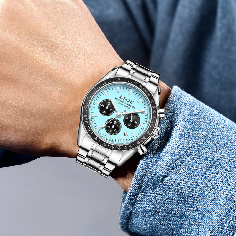 Zegarek męski LIGE 2026, zegar – Luxury Watch Organizer For Men recenzja i cena