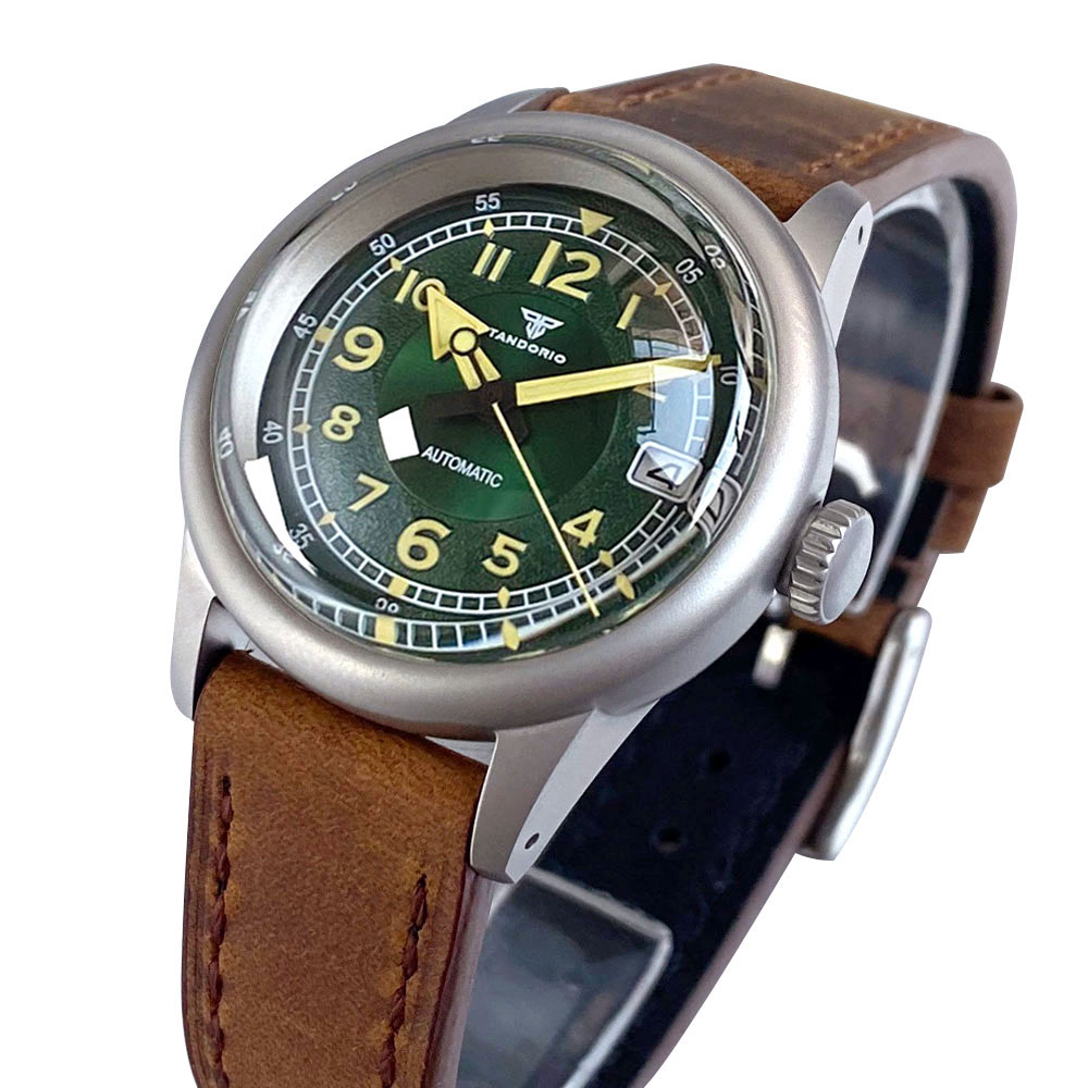 Niestandardowy Nowy 36mm Podwó – Automatic Pilot Watch recenzja i cena