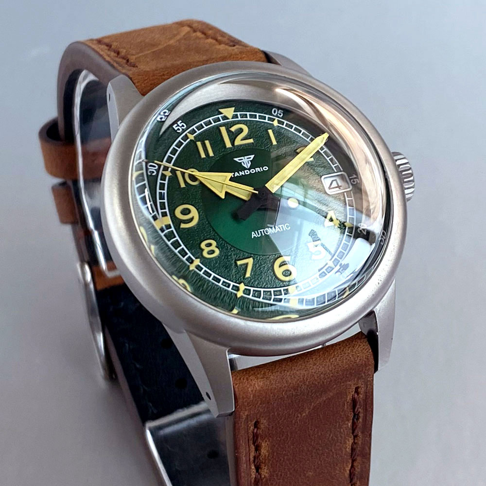 Niestandardowy Nowy 36mm Podwó – Automatic Pilot Watch recenzja i cena