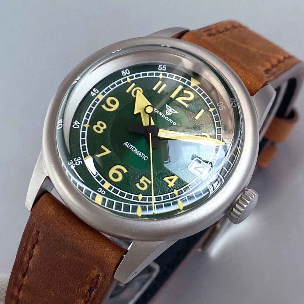 Niestandardowy Nowy 36mm Podwó – Automatic Pilot Watch recenzja i cena