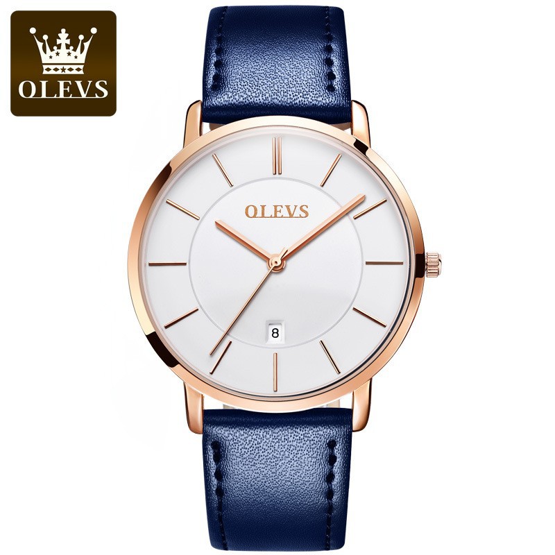 OLEVS Fashion Ultra cienkie ze – Luxury Watch With Leather Strap recenzja i cena