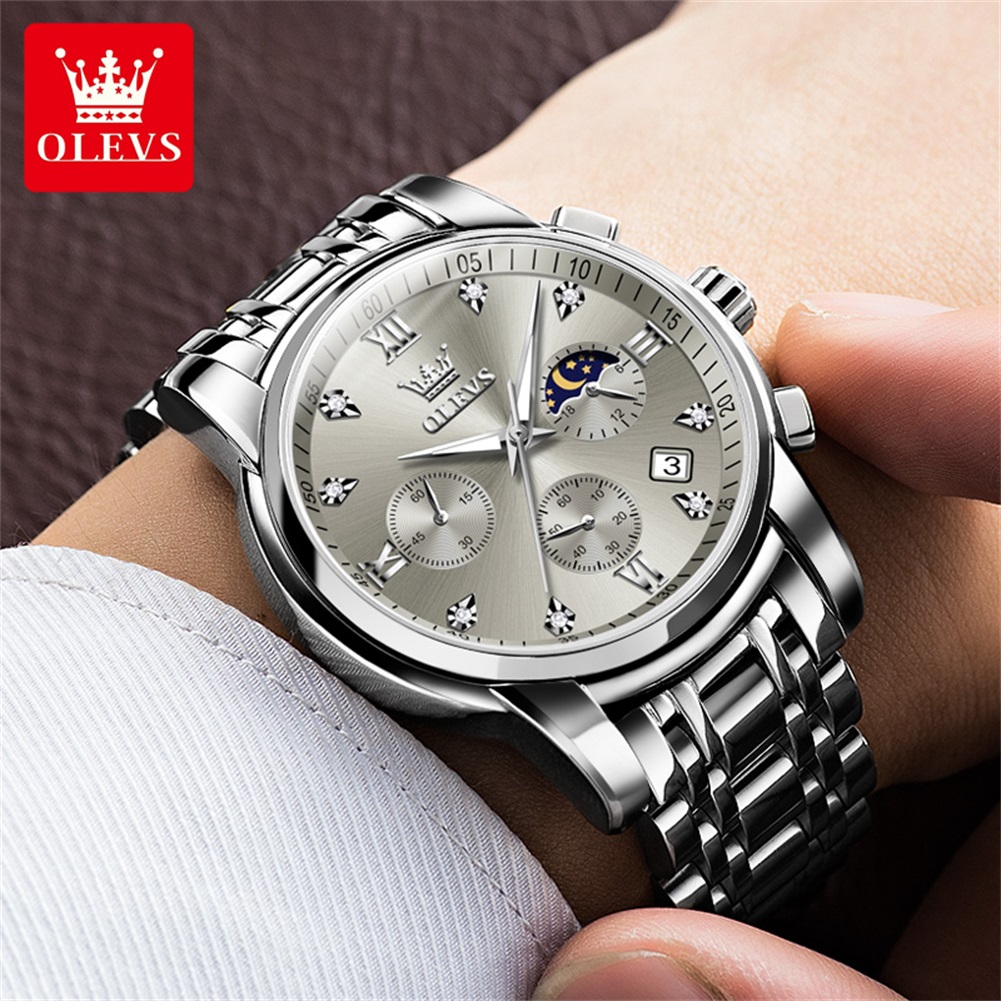 OLEVS 2858 Zegarek kwarcowy mę – Luxury Watch Dial recenzja i cena
