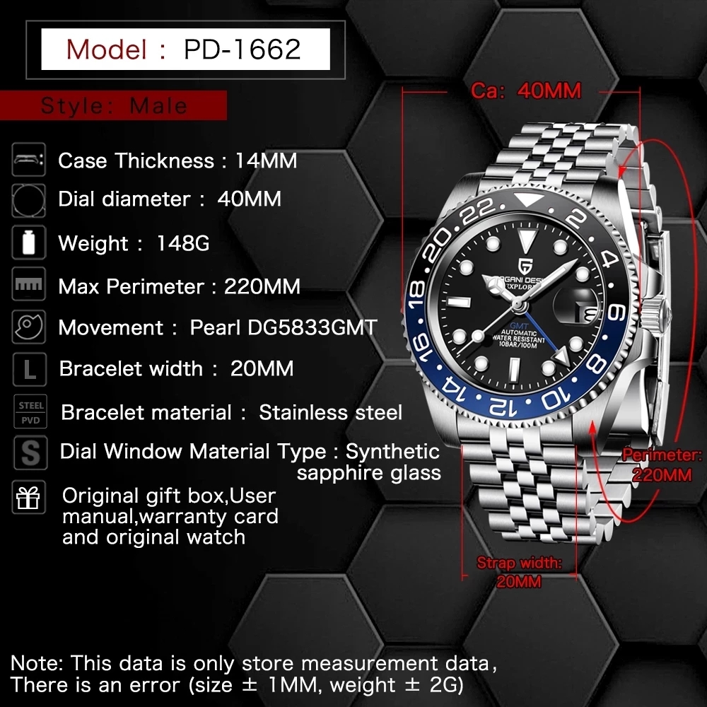 PAGANI DESIGN 40MM Ceramiczny  – Luxury Watch La recenzja i cena