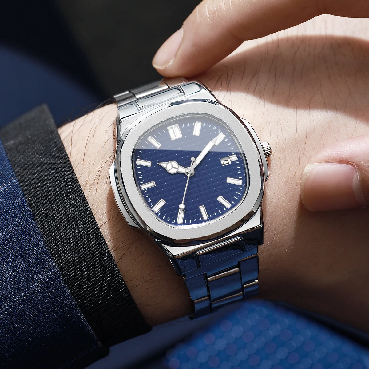 Luksusowe kwadratowe męskie ze – Luxury Watch Organizer For Men recenzja i cena