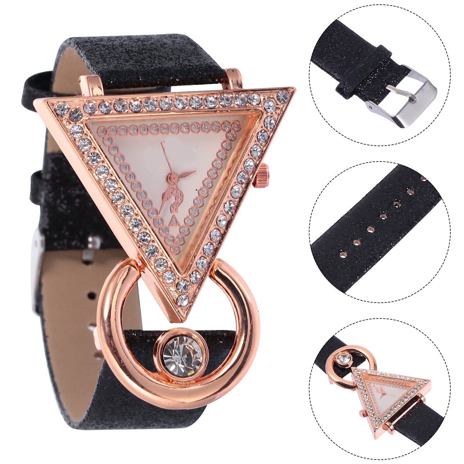1 szt. Modny zegarek damski z  – Watch Triangle Luxury recenzja i cena