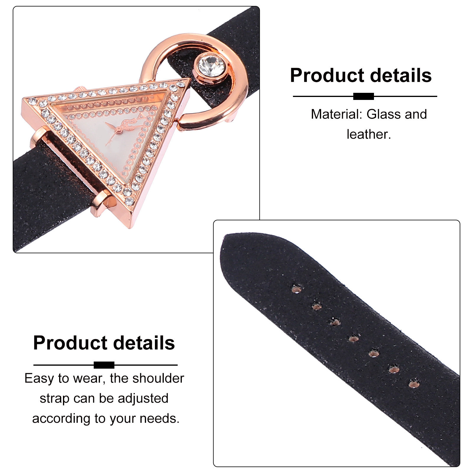 1 szt. Modny zegarek damski z  – Watch Triangle Luxury recenzja i cena