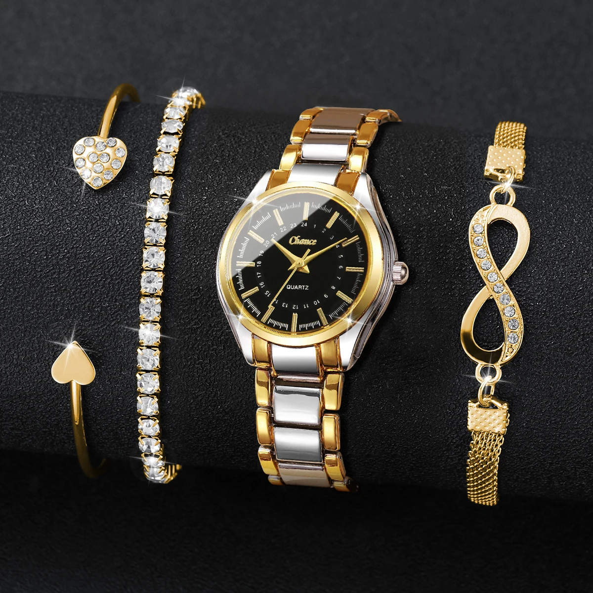 4 SZT. Elegancki Zestaw Damski – Luxury Watch Travel Case recenzja i cena
