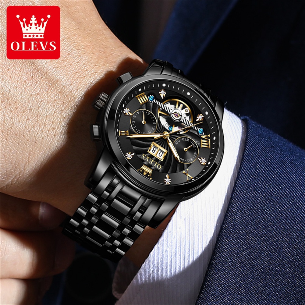 OLEVS Klasyczne męskie zegarki – Automatic Pilot Watch recenzja i cena