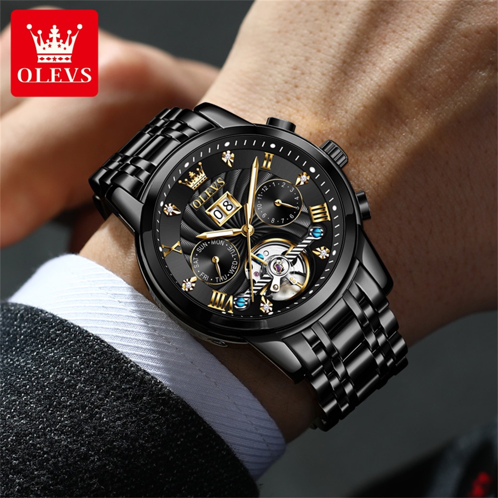 OLEVS Klasyczne męskie zegarki – Automatic Pilot Watch recenzja i cena