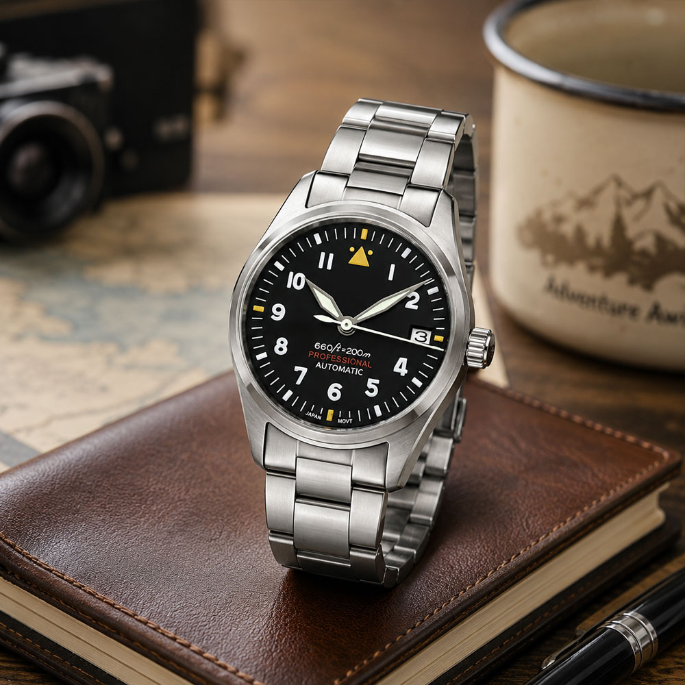 Zegarek Pilot Męski z Własnym  – Automatic Pilot Watch recenzja i cena