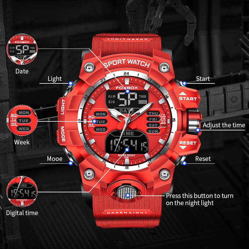 Zegarek wojskowy FOXBOX dla mę – Luxury Watch Organizer For Men recenzja i cena