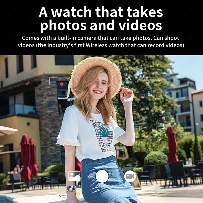 LIGE Nowy Smartwatch z Kamerą  – Luxury Watch Photo recenzja i cena