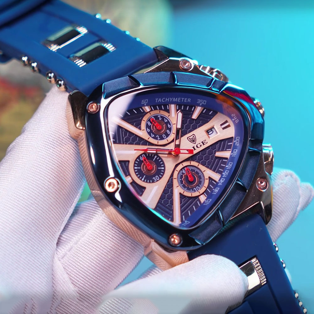 Zegarek męski LIGE Fashion, tr – Watch Triangle Luxury recenzja i cena
