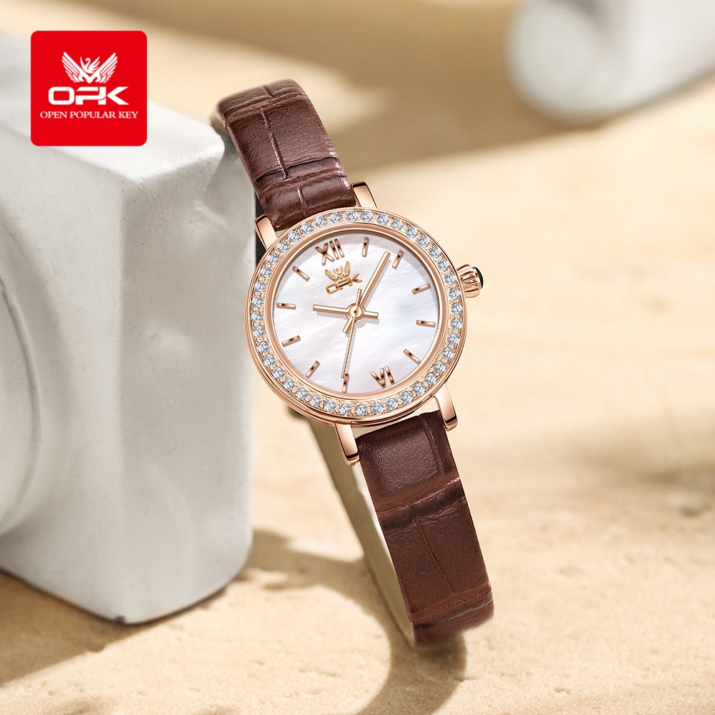 Zegarek OPK 6063 Light Luxury  – Luxury Watch With Leather Strap recenzja i cena