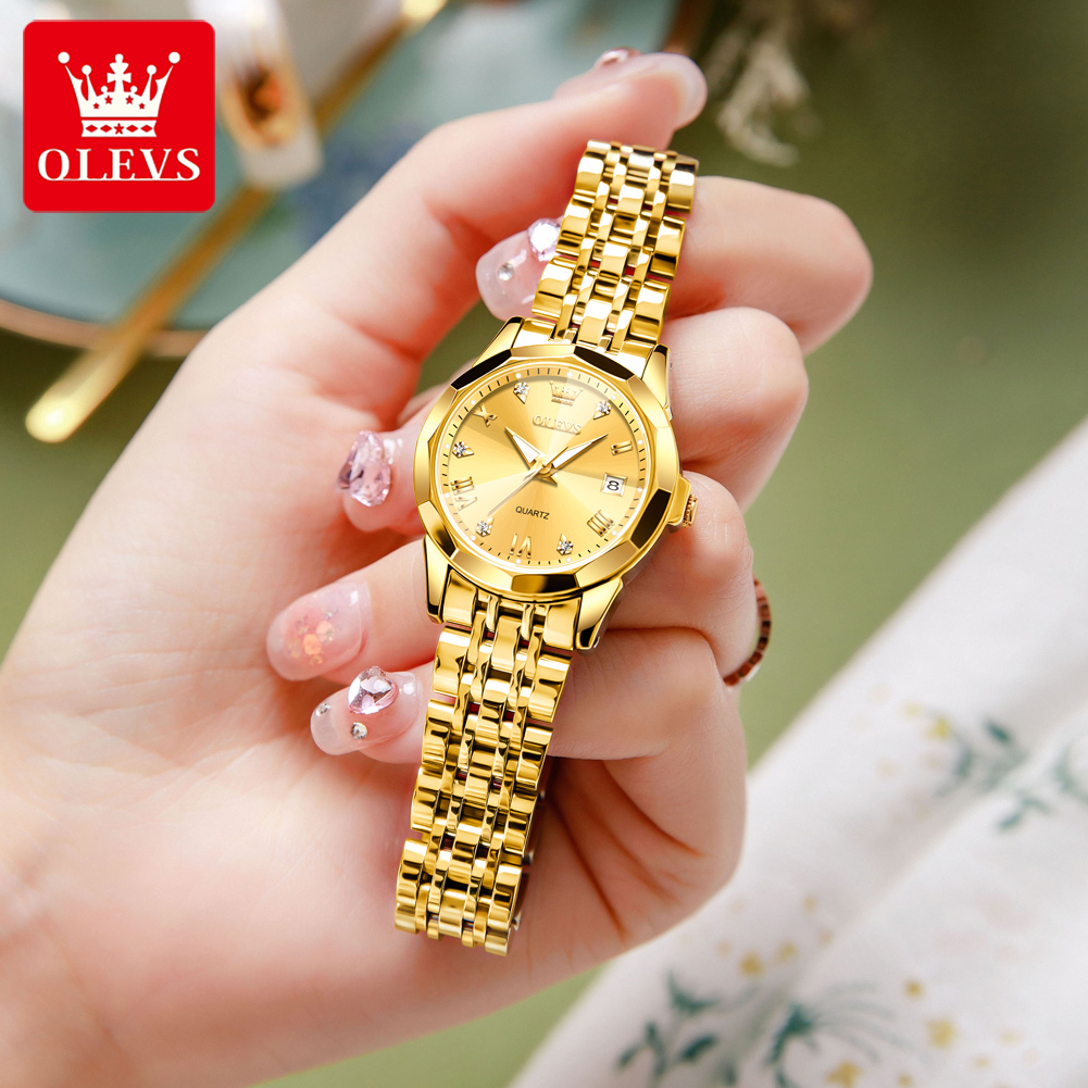 OLEVS Fashion złoty zegarek dl – Luxury Watch Girl recenzja i cena