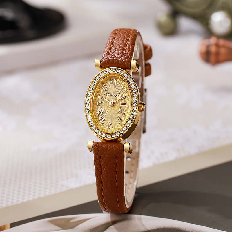 Luksusowy zegarek damski, modn – Luxury Watch With Leather Strap recenzja i cena