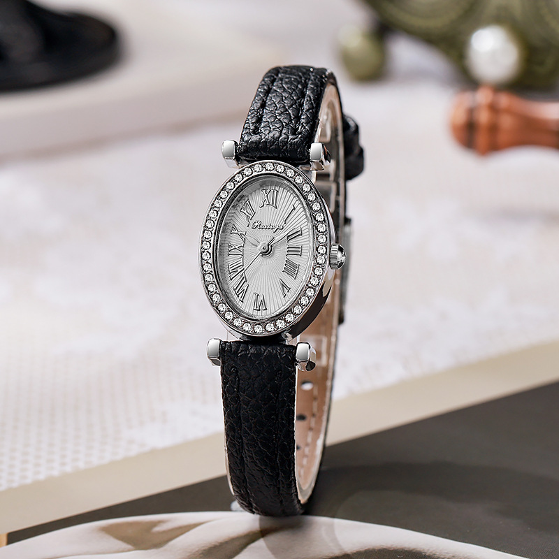 Luksusowy zegarek damski, modn – Luxury Watch With Leather Strap recenzja i cena
