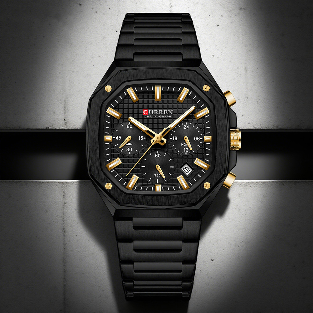 CURREN Luksusowy kwadratowy ze – Luxury Watch Dial recenzja i cena