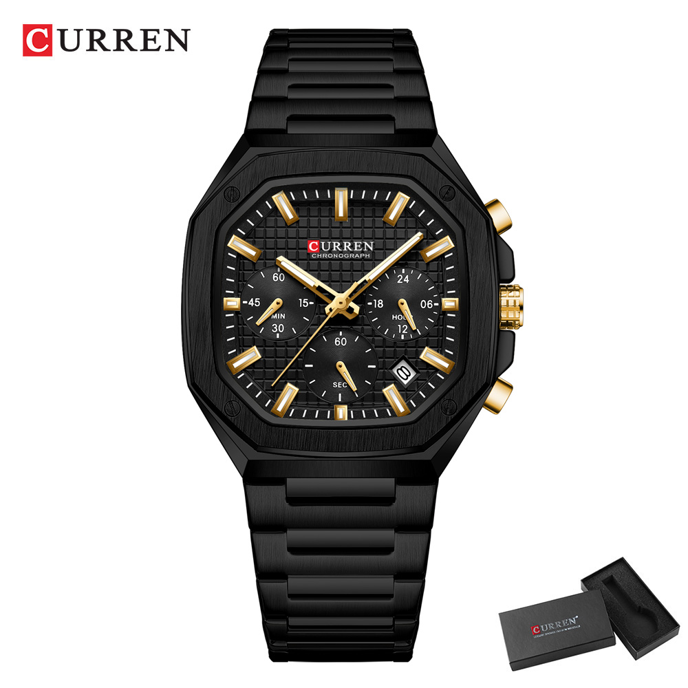 CURREN Luksusowy kwadratowy ze – Luxury Watch Dial recenzja i cena