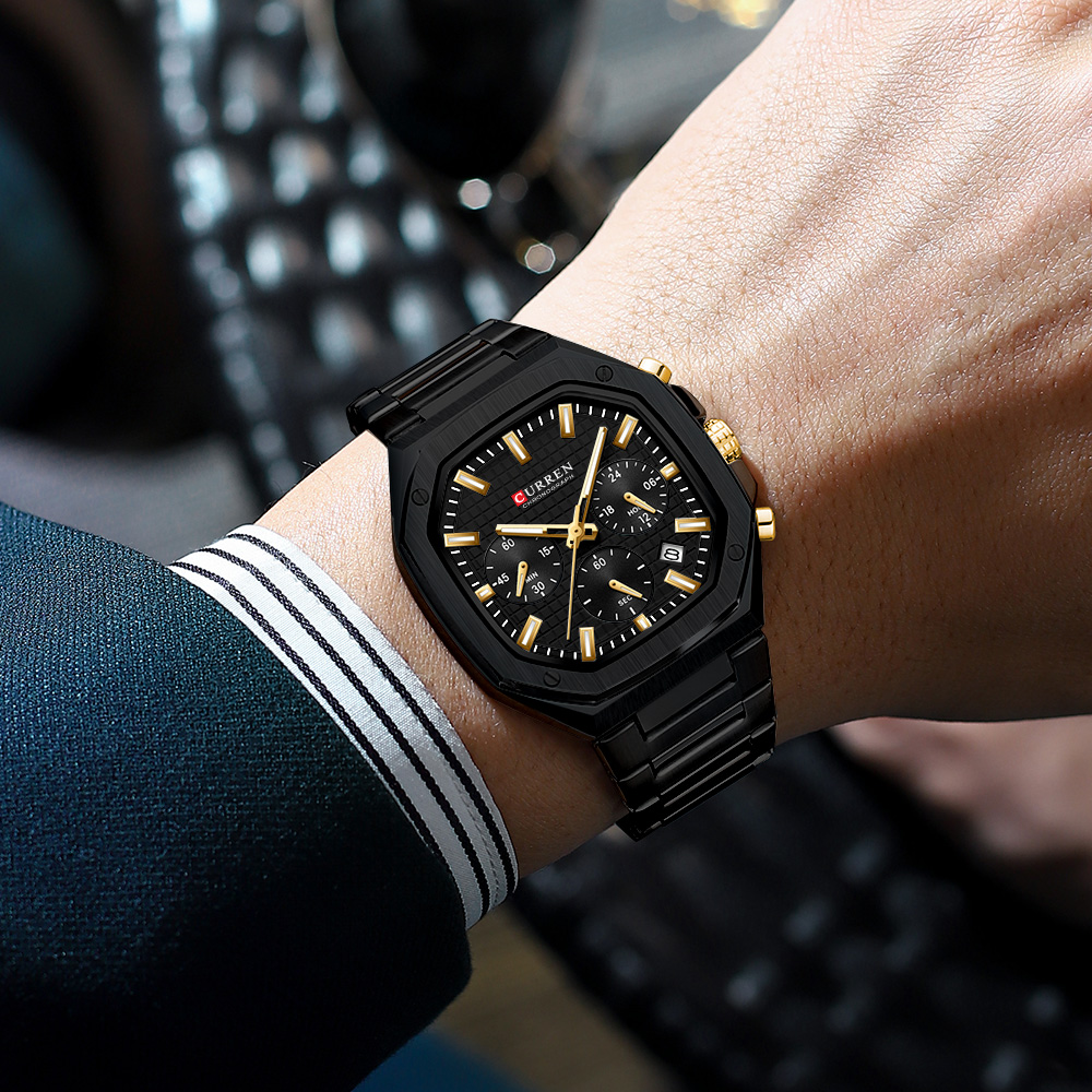 CURREN Luksusowy kwadratowy ze – Luxury Watch Dial recenzja i cena