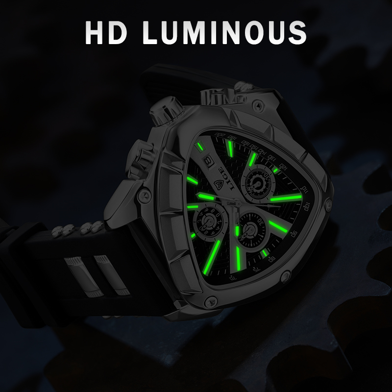 Zegarek męski LIGE Fashion, lu – Watch Triangle Luxury recenzja i cena
