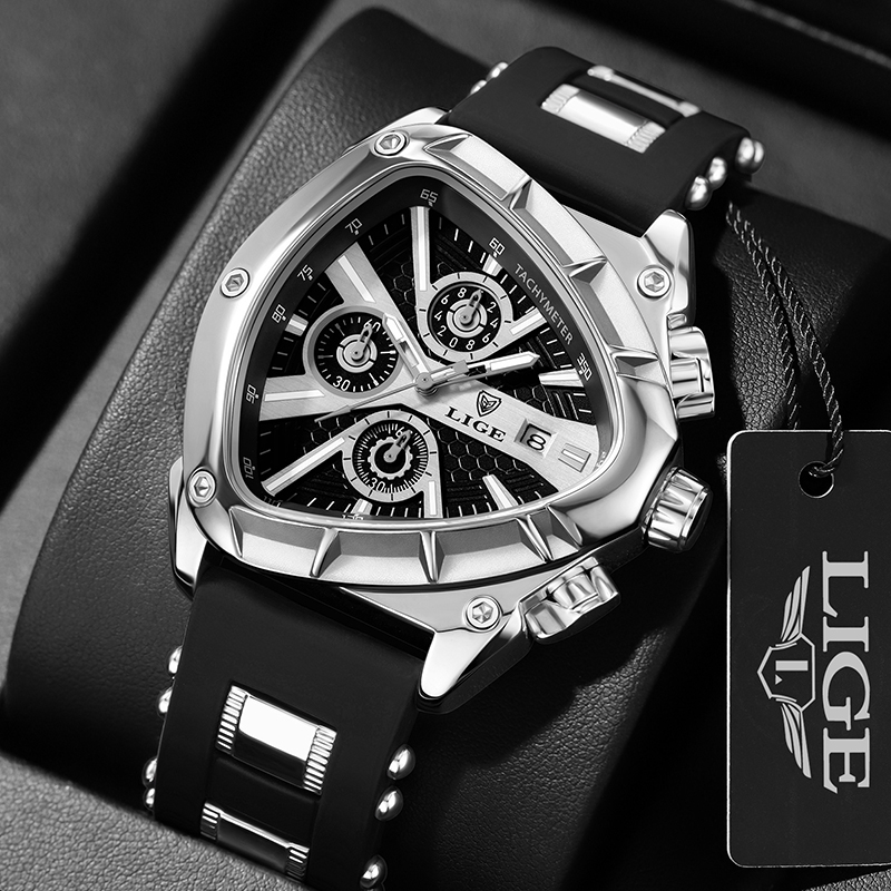 Zegarek męski LIGE, modny, tró – Watch Triangle Luxury recenzja i cena