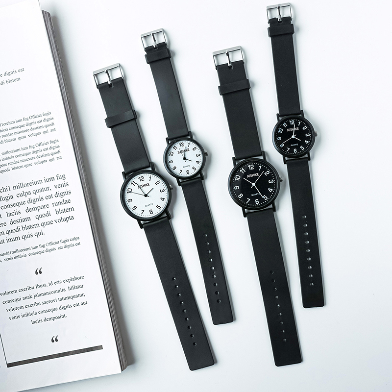 Prosty czarny zegarek kwarcowy – Luxury Watch With Leather Strap recenzja i cena